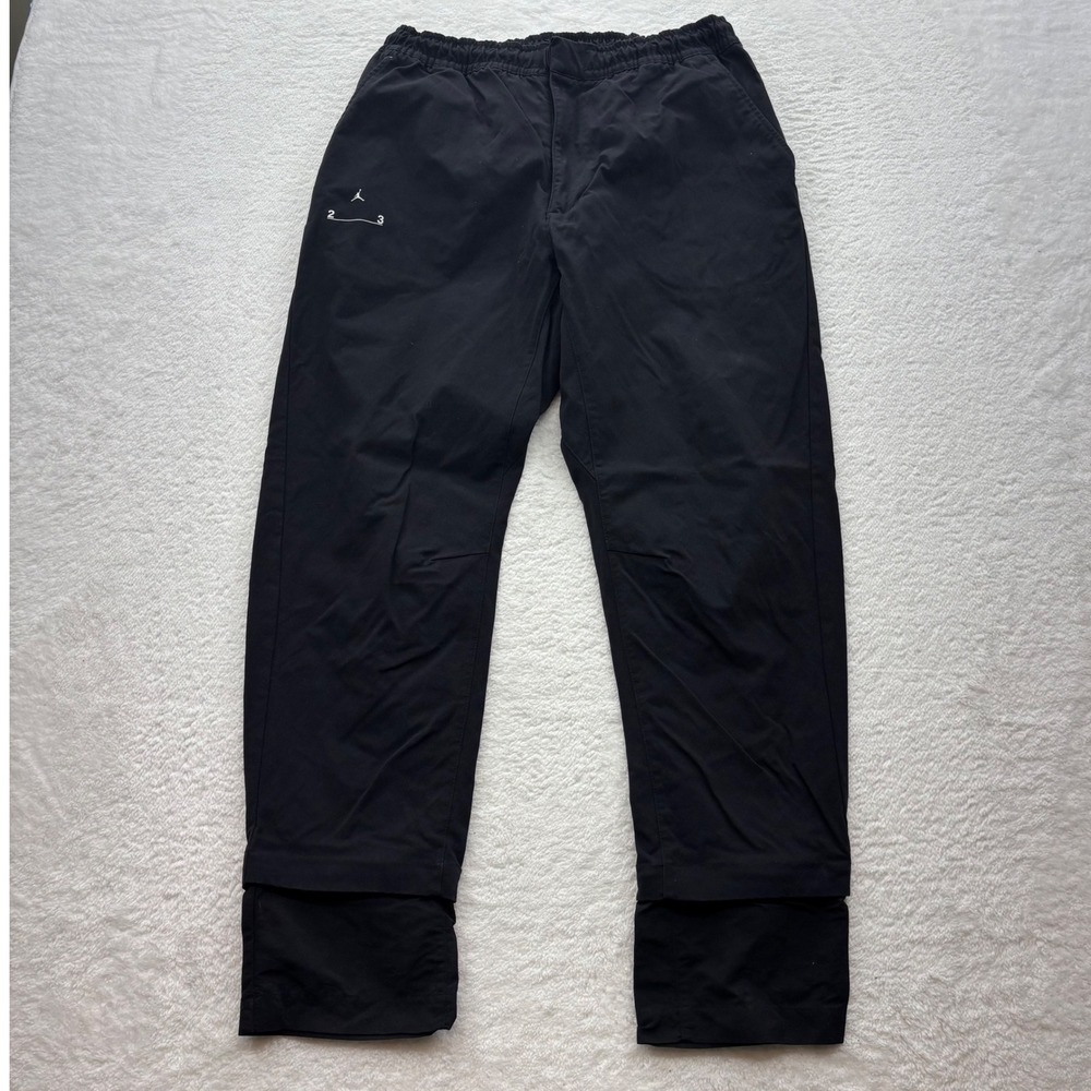 Jordan 23 Engineered Mens Black Technical Utility Pants Large Layered Hem